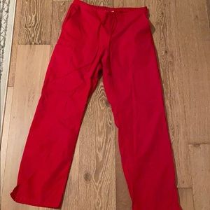 Uniform advantage red scrub pants